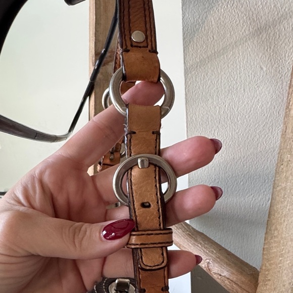 Vintage Coach hobo Dark Brown pebble Leather Handbag - Picture 3 of 7